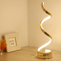 Spiralförmige LED-Tischlampe mit Dimmer – Modernes Design 19W