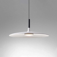 Moderne Weiße Metall-Hängeleuchte – LED, Höhenverstellbar