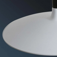 Moderne Weiße Metall-Hängeleuchte – LED, Höhenverstellbar