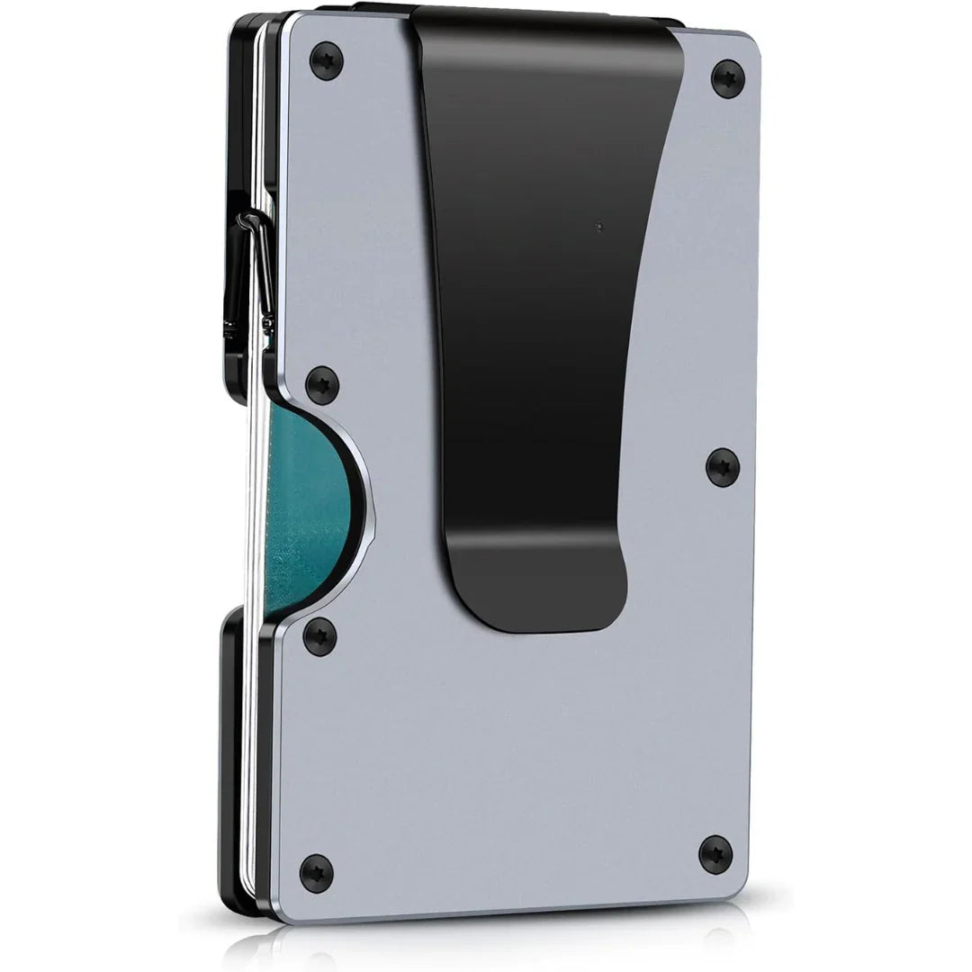 Schlanker Kartenhalter mit Geldclip – RFID-Schutz