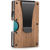 Schlanker Kartenhalter mit Geldclip – RFID-Schutz