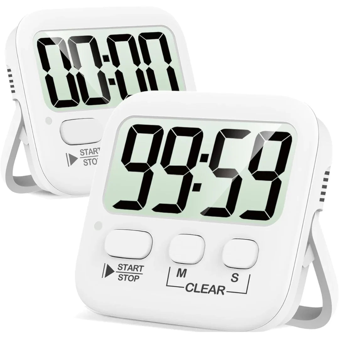 Digitaler Küchentimer mit großem Display – 2er-Set