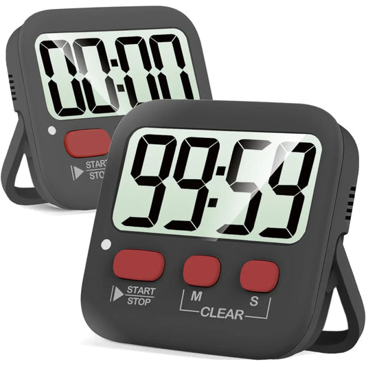 Digitaler Küchentimer mit großem Display – 2er-Set