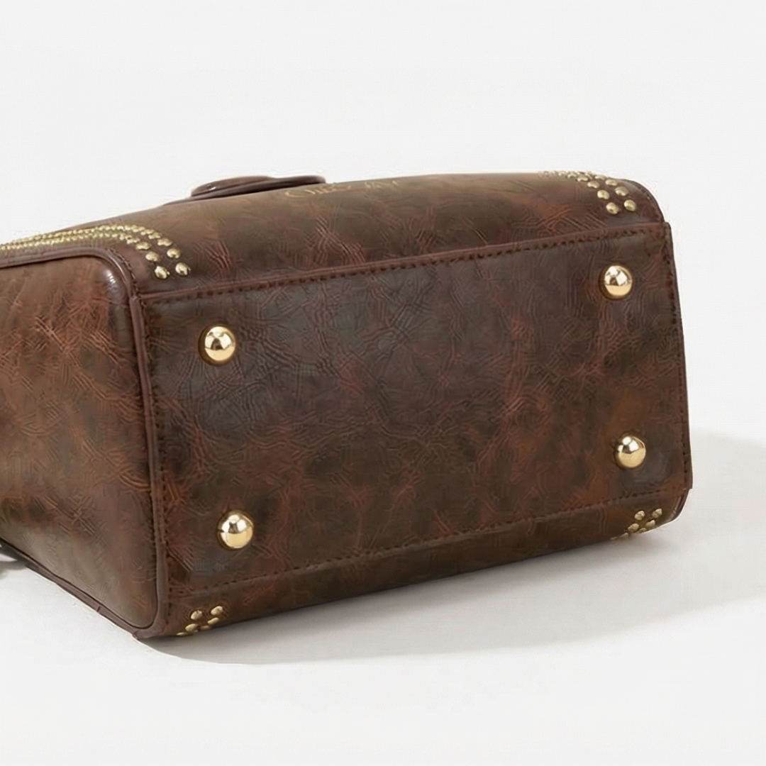 Vintage Crossbody-Beuteltasche mit gewebtem Kunsthandwerk-Träger