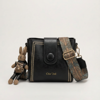 Vintage Crossbody-Beuteltasche mit gewebtem Kunsthandwerk-Träger