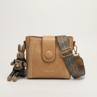 Vintage Crossbody-Beuteltasche mit gewebtem Kunsthandwerk-Träger