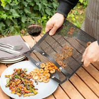 Antihaft-Grillbeutel 2er-Set – Gemüse und Meeresfrüchte einfach grillen