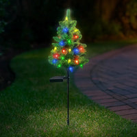 Wetterfester Solar-Weihnachtsbaum — Strahlend schön für verschneite Wintertage