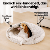 Haustierhöhle mit Kapuze – Gemütlicher Rückzugsort für Hunde und Katzen