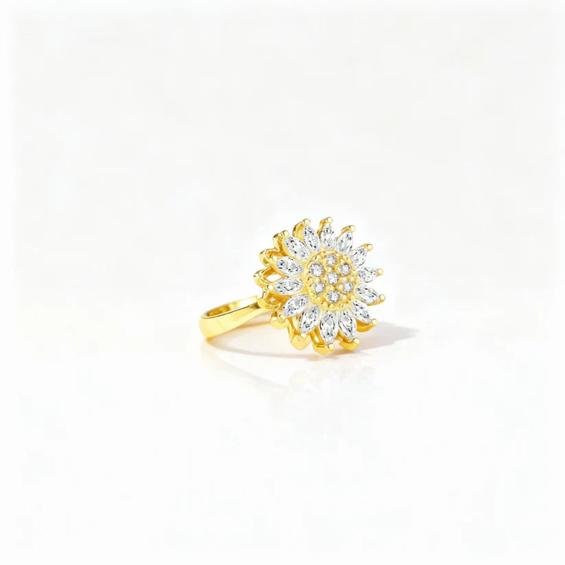 Verstellbarer Fidget-Ring – Drehband, polierter Edelstahl
