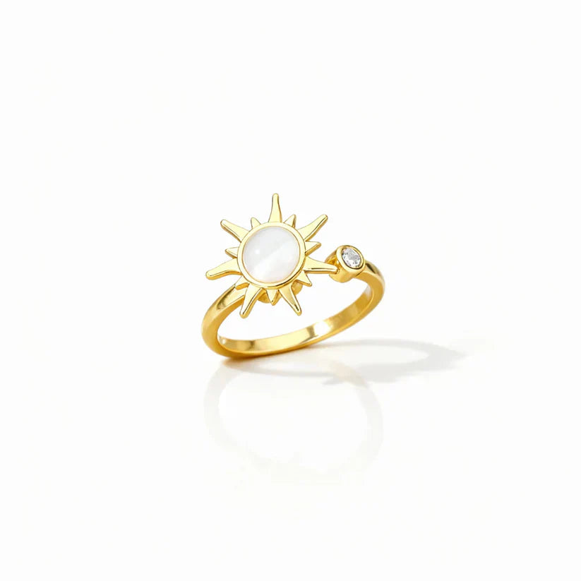 Verstellbarer Fidget-Ring – Drehband, polierter Edelstahl