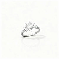 Verstellbarer Fidget-Ring – Drehband, polierter Edelstahl