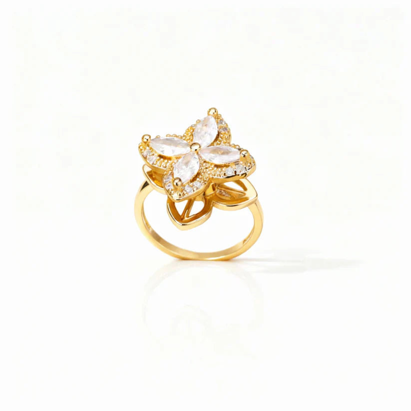 Verstellbarer Fidget-Ring – Drehband, polierter Edelstahl