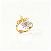Verstellbarer Fidget-Ring – Drehband, polierter Edelstahl
