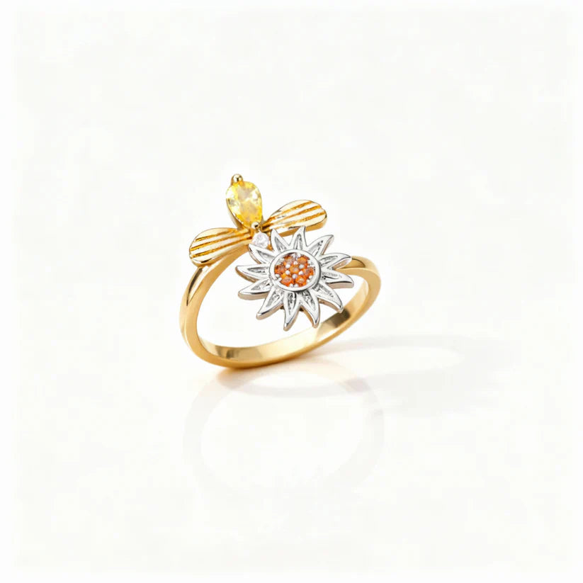 Verstellbarer Fidget-Ring – Drehband, polierter Edelstahl