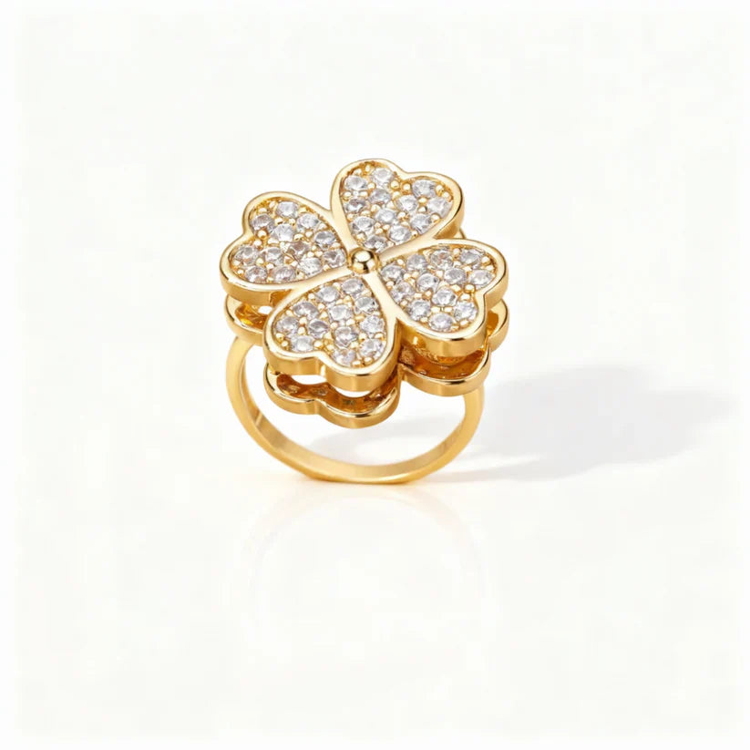 Verstellbarer Fidget-Ring – Drehband, polierter Edelstahl