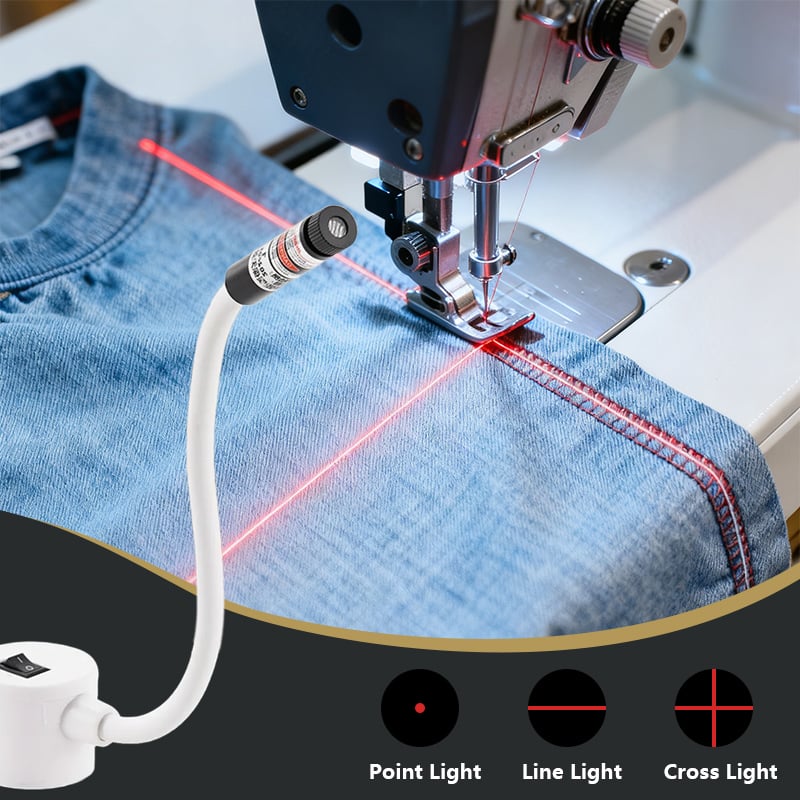 Laser-Nähhilfe – Perfekt gerade Nähte