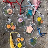 Trockenblumen-Lesezeichen-Set – 30 Stück mit Quaste