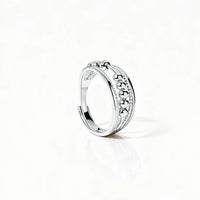 Verstellbarer Fidget-Ring – Drehband, polierter Edelstahl