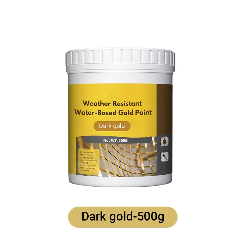 Metallic-Goldfarbe – Wetterbeständig auf Wasserbasis