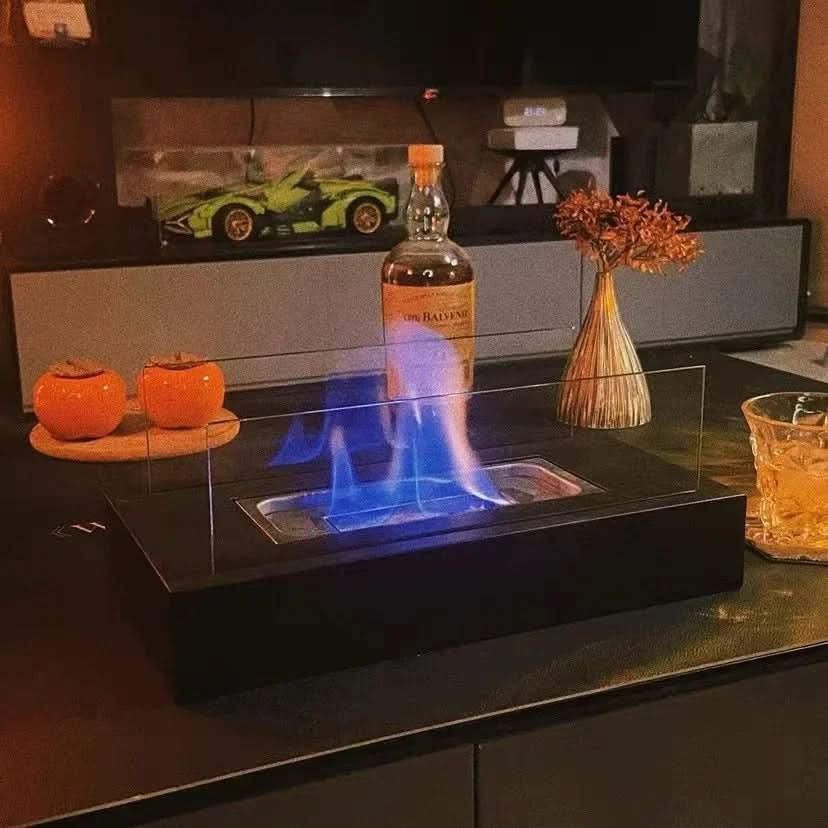 Bio-Ethanol Tischkamin – Echte Flammen, kein Rauch