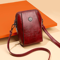Kleine Crossbody-Tasche in Lederoptik mit mehreren Fächern – Verstellbarer Riemen