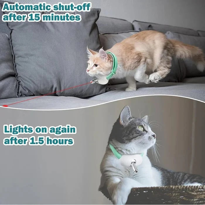 Automatisches Laser-Spielhalsband für Katzen – Aktiv Auch Ohne Aufsicht