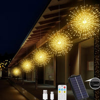 Solar-Feuerwerkslichter – Automatische LED-Dekoration für den Außenbereich