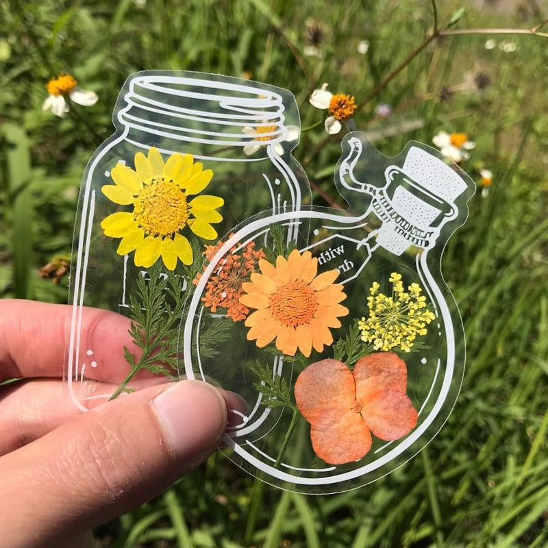 Trockenblumen-Lesezeichen-Set – 30 Stück mit Quaste
