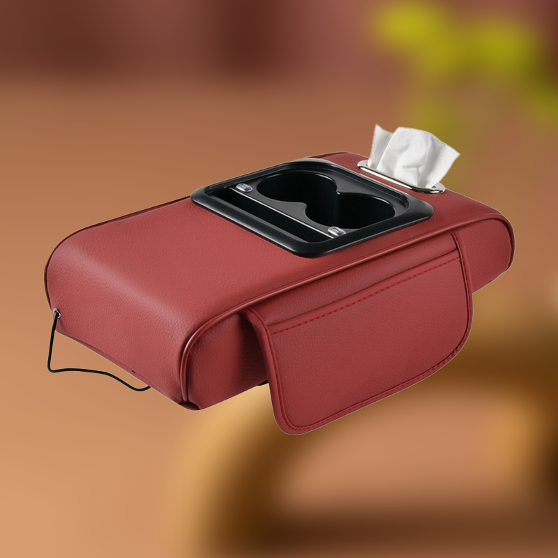 Auto-Mittelarmlehne mit USB-Ladefunktion – Getränkehalter & Stauraum
