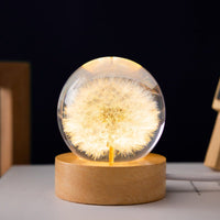 Kristall-Blumenlampe
