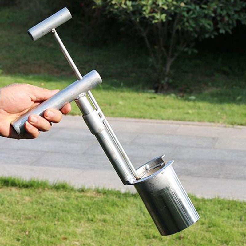 Garten-Pflanzenstecher mit T-Griff – Edelstahl