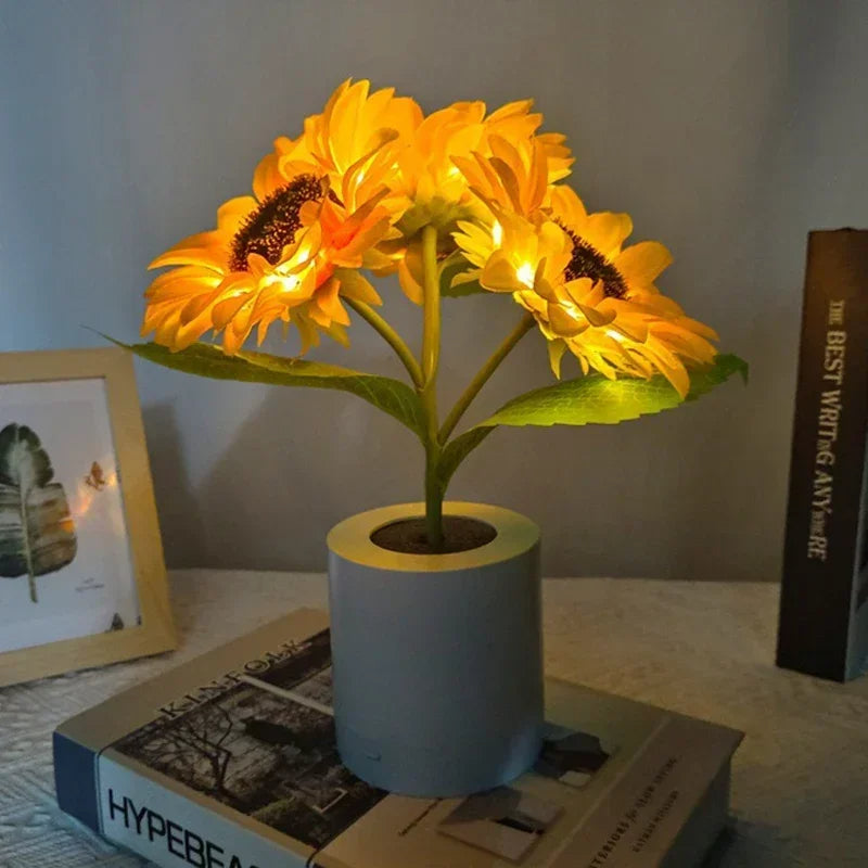 Sonnenblumen-Nachtlampe
