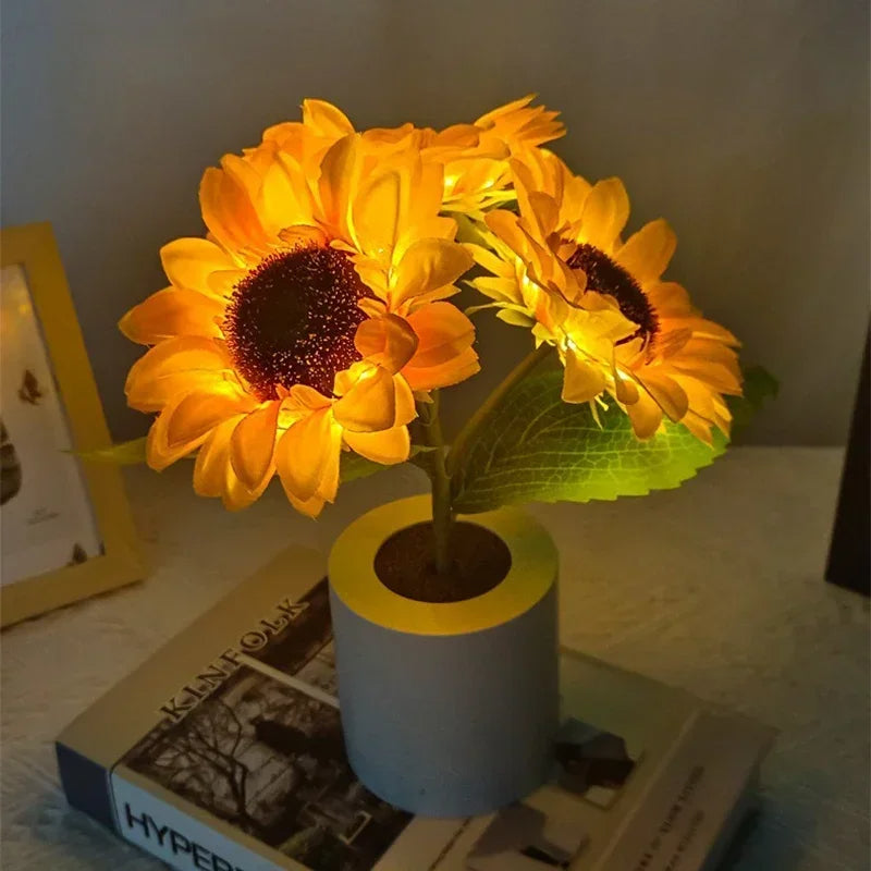 Sonnenblumen-Nachtlampe
