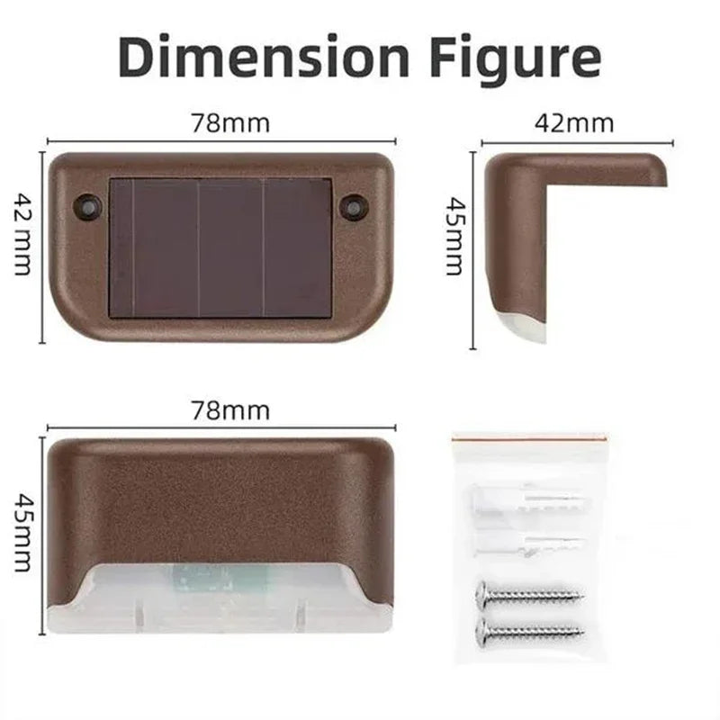 Solar-Stufenleuchte 8er-Set – Sicher unterwegs, schön beleuchtet