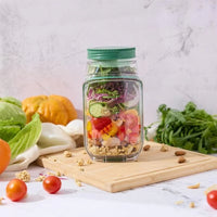 Salatbehälter mit Fächern