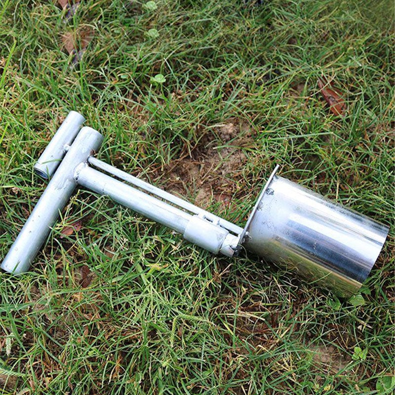 Garten-Pflanzenstecher mit T-Griff – Edelstahl