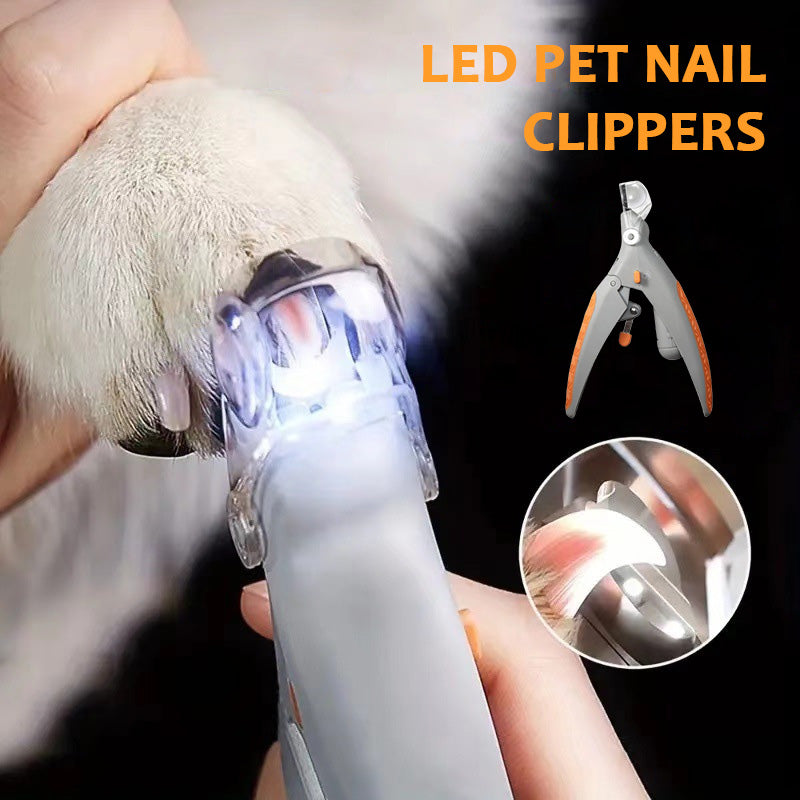 Tierkrallen-Schere mit LED-Licht – Auswechselbare Edelstahlklinge