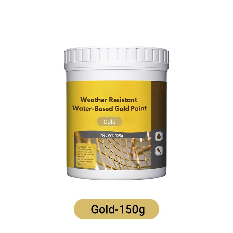 Metallic-Goldfarbe – Wetterbeständig auf Wasserbasis