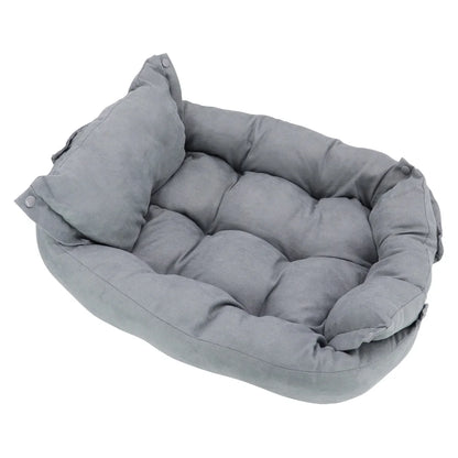 3-in-1 Haustierbett – Sofa, Matte oder Schlafhöhle