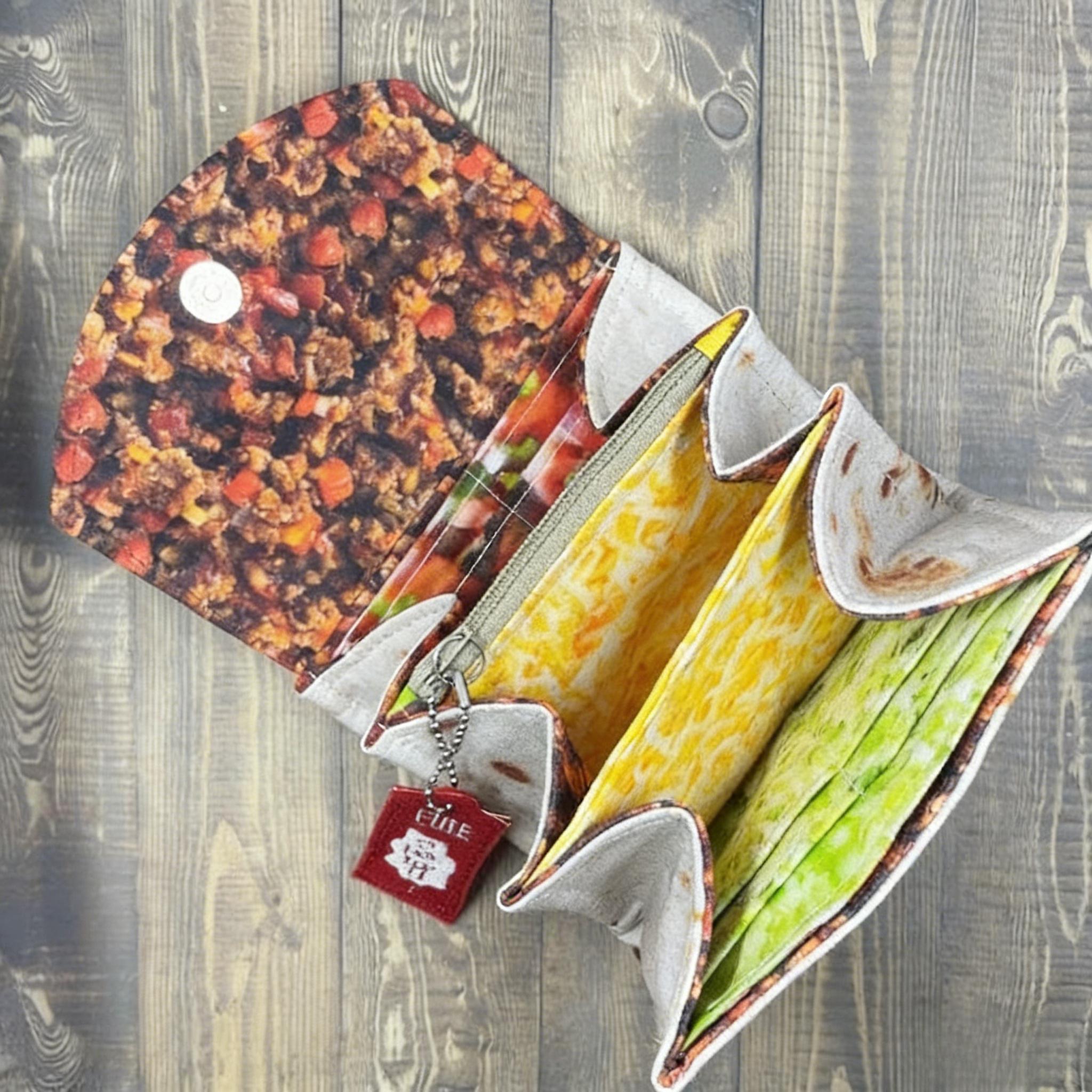 Burrito-Geldbörse mit Magnetverschluss – Organisierte Aufbewahrung