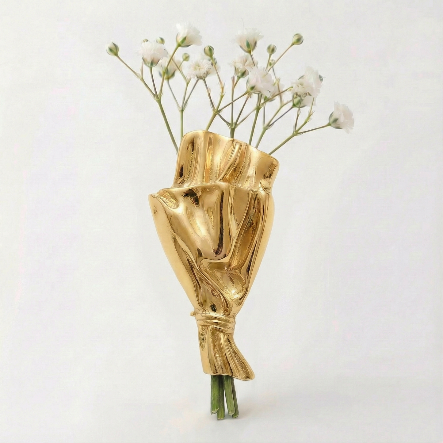 Blumenvase-Brosche mit kleiner Öffnung für frische Stiele