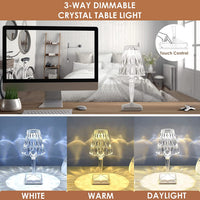 LED Kristall Tischlampe