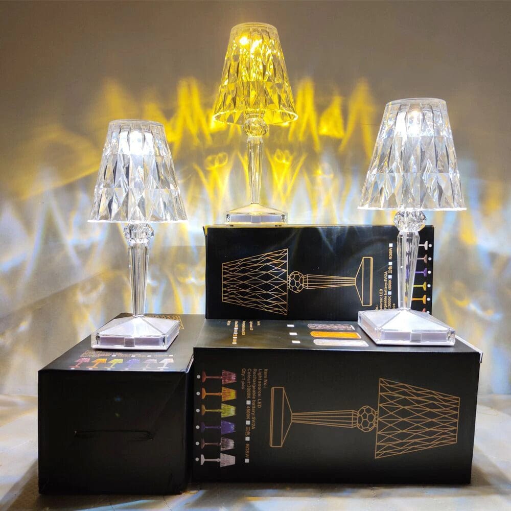 LED Kristall Tischlampe