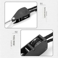 Verstellbare Zeltabspannseile mit Rollenschnalle – 4er-Set