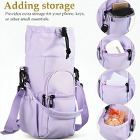 Trinkflasche Umhängetasche – Kompakte Schultertasche mit Flaschenhalter