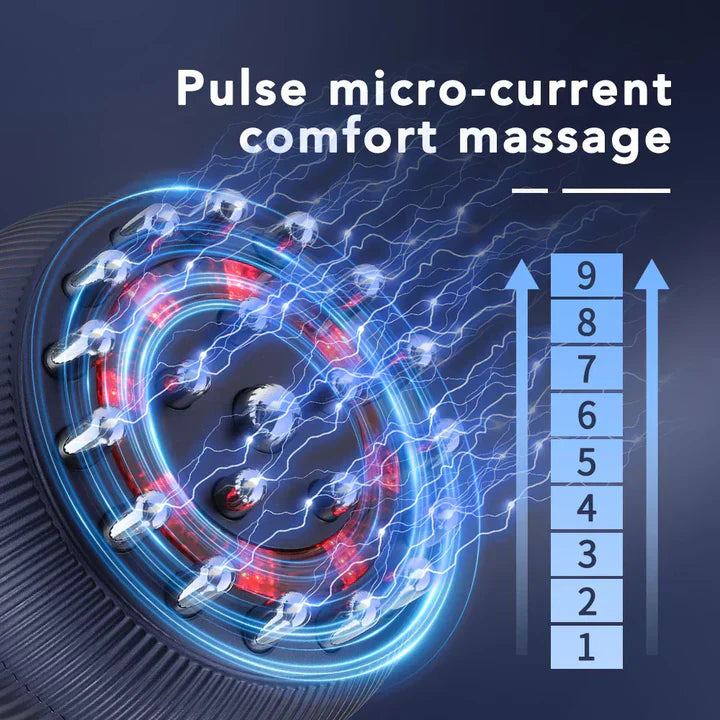 4-in-1 Massagegerät – Wärme, Vibration & Mikrostrom