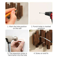 Wandhaken aus Holz