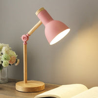 LED-Schreibtischlampe Holz