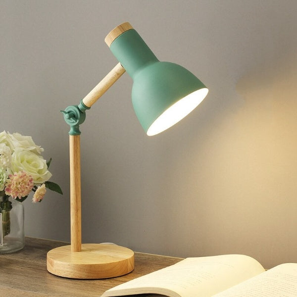 LED-Schreibtischlampe Holz